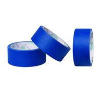 MVPACKEEY 3 Rolls Masking Tape, Low Tack, Blue, 20mm x 20m, Indoor Painting, Decorating, Masking