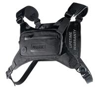 MVRK Water Resistant Chest Pack - Minimalist Running Pack for Workouts, Running Phone Holder with Extra Storage, Lightweight Running Vest, Running Backpack (Black)