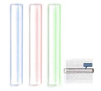 MVRPOWER Mahjong Line Reader and Mahjong Card Line Reader Set - 3 Pack Colorful Acrylic Mahjong Line Finder with Guided Reading Strips (15.5cm/6.1inch)