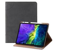 MVRYCE Book Case for iPad Air 11 Inch Case 6th Generation M2 2024,PU Leather Stand Cover w/Card Slots Hard Back Shell Folio Protective Case for iPad Air 11 Inch Case M2 2024 (Black)