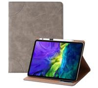 MVRYCE Case for iPad Air 13 Inch Case M2 2024,PU Leather Stand Cover Folio Protective Case w/Card Slots Hard Back Shell for iPad Air 13 Inch Case M2 2024 (Grey)