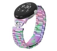 MVRYCE Compatible With Goo gle Pixel 2 Replacement Band, Stainless Steel Watchband Replacement Bracelet Adjustable Bands for Goo gle Pixel 1 2022/ Goo gle Pixel 1 2023 (Y05)