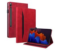 MVRYCE Galaxy Tab S8 Ultra 14.6 Inch 2022, 5G Case SM-X900/X906 Anti-Seismic PU Leather Smart Stand with Credit Card Slots Protective Cover Flip Case Compatible with Samsung Galaxy Tab (M5)