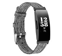 MVRYCE Inspire HR Bracelet, Ultra Slim Replacement Watchband Woven Canvas Sport Bracelet with Metal Buckle for Women Men Compatible with Inspire/Inspire HR/ACE 2 (Small Size 5.5"-6.7", Y02)