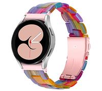 MVRYCE No Gap Resin Strap Compatible with Samsung Galaxy Watch 5 40mm 44mm, 5.5-7.87 Inch Replacement Band Resin Watchband Quick Release Women Watchbands for Watch 5 Pro 45mm (Y02)