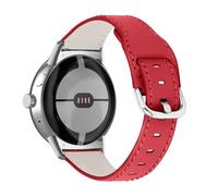 MVRYCE Watchband Compatible With Google Pixel 2,5.5"-7.8" Soft Genuine Leather Replacement Bands Adjustable Breathable Sport Strap For Google Pixel 1/Google Pixel 2 (Red)