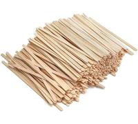 MVS Wholesale 100 Pack from Cathys Candy Cart of Reusable 14cm Long Eco Friendly Biodegradable Birchwood Coffee Stirrers, Hot Or Cold Drink, Milk, Tea, Stirrers for Home Or Office, Disposable., Brown