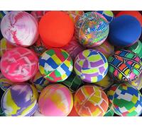 MVS Wholesale 15 x Small Assorted Styles of 25mm Bouncy Balls, Jet Balls, Ideal for Party Bag Fillers, Pinata's, Stocking Fillers, Pocket Money Toys., Multicolour