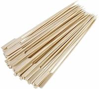 MVS Wholesale 200 x 18cm Biodegradable Bamboo Paddle Skewers Barbecue Bamboo Skewers Cocktail Sticks for Barbecues, Kebabs, Burgers, Cocktails, Buffets Party, Home and Kitchen., Brown
