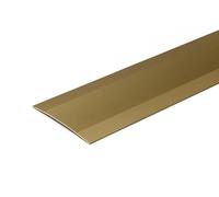 MW Profiles Aluminium Threshold Strip 100mm x 930mm - Silver - Self-Adhesive Grooved Wide Profile, 0.93m Length DT 100K (Gold)