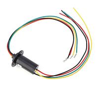 MW1430 Conductive Slip Ring, 30A 4 Wires High Power Current Slip Ring 150RPM, Made of Materials for More Than 10 Million Revolutions, Precious Metal Material,