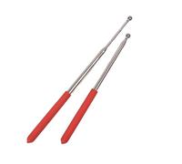 MWAHJU 10pcs Belly Dance Accessory Wings Stick Isis Stainless Steel Telescopic Rod For Dancing(Orange)