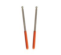 MWAHJU 10pcs Belly Dance Wings Sticks Isis Stanless Steel Telescopic Rods Accessories For Dancing(Orange)