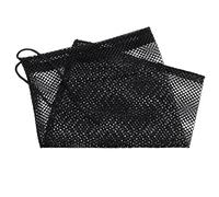 MWAHJU 2pc Golf Ball Bags Can Hold 12 25 50 Pcs Black Nylon Storage Solid Mesh Net for Golfer for Practice(M)