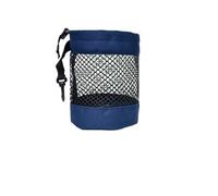 MWAHJU Golf Ball Storage Bag with Drawstring Closure - Mesh Pocket Design for Easy Organization, Available Gray/Blue/Black for Practice(Blue-M)