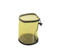 MWAHJU Portable Sports Mesh Net Bag Multipurpose Nylon Drawstring Pouch Golf Supplies Can Hold 12/25/50 Balls for Practice(Yellow-S)