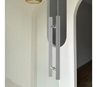 MWAYOYTE Interior External Barn Door Handle, Modern Wooden Barn Door Pull Handle Two Sided Round Bar Door Handle for Glass Doin Office Entrance Area (B 80Cm (31 1/2In) 50Cm)