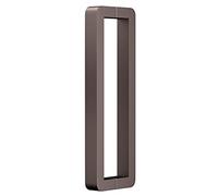 MWAYOYTE Modern Push-Pull Door Handle Round Corner, Paired Handles for Single Door, Stainless Steel Smooth Bar Pull Handle for Indoor Outdoor Gate, 38x25mm Pole (Brown 52.5cm/20 5/8")