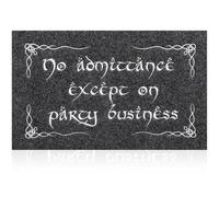 MWAZZLL Funny Doormat No Admittance Except On Party Business Mats Non Slip Outdoor Indoor Welcome Door Mats for Front Door,Entrance,Patio Grey
