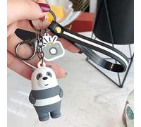 MWBLN Keychain,Fashion Cartoon We Bare Bearskey chain,Cute Three Animal Bears Doll Keychains,Women Car Bag Pendant Trinkets Keyring 1