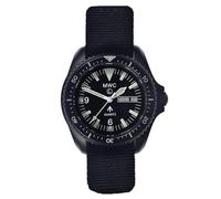 MWC 1999-2001 Pattern Quartz Steel PVD Black Sapphire Fabric Day Date Men's Watch Fixed