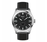 MWC CLIX/SH1 - Watch, Black Sheepskin Strap, Black/White, Strip