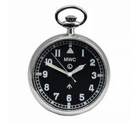 MWC General Service Men's Automatic Black Steel Pocket Watch, Black