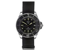 MWC (Military Watch Company) 1982 Pattern Automatic Black Steel Date Display Fabric NATO Vintage Men's