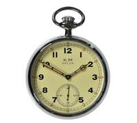 MWC Selza WW2 Pattern Mechanical Steel Cream Men's Pocket Watch