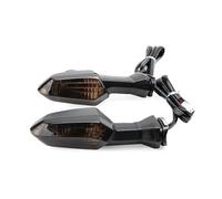 MWCMAMBG Motorcycle Lights For Z250 For Z300 For Z750 For Z800 For Versys 650 1000 For NINJA 250 LED Turn Signals Light Flashers Blinker Indicator Headlight(Halogen Light Smoke)