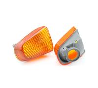 MWCMAMBG Motorcycle Lights For ZZR 1100 C For ZX 11 For NINJA 1990 1991 1992 Turn Signals Lens LED Indicator Front Rear Blinker Lights Cover Headlight(Rear Amber)