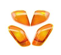 MWCMAMBG Motorcycle Lights For ZZR 1100D 1993-2001 For ZX 11 For NINJA Motorbike Indicators Front Rear Tail LED Turn Signal Light Cover Headlight(Front Rear amber)
