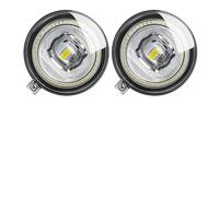 MWCMAMBG Work Light 2 X LED Fog Light With Angel Eye DRL Accessories For Chrysler 300 2007 2008 2009 H10 9005 Car Front Fog Daytime Running Lamp Fog Light(White and Yellow)