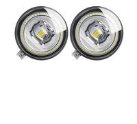 MWCMAMBG Work Light 2 X LED Fog Light With Angel Eye DRL Accessories For Chrysler 300 2007 2008 2009 H10 9005 Car Front Fog Daytime Running Lamp Fog Light(White and Red)