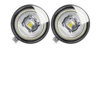 MWCMAMBG Work Light 2 X LED Fog Light With Angel Eye DRL Accessories For Chrysler 300 2007 2008 2009 H10 9005 Car Front Fog Daytime Running Lamp Fog Light(Yellow and Blue)