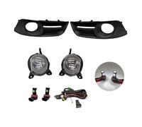 MWCMAMBG Work Light For Toyota For Corolla 2004 2005 2006 European Version Harness Wiring Cover Grille Halogen Car LED Fog Lights Fog Lamp Fog Light(LED set)
