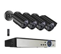 MWEIMA 5MP Home Security Camera System,8CH Expandable DVR With 4PCS Waterproof Cameras,Night Vision,Motion Alert,Remote Views,7X24 Real-Time Monitoring (Size : Standard Kit+1TB HDD)