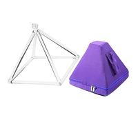 MWEIMA Chakra Quartz Crystal Singing Pyramid, Healing Musical Instrument, For Sound Healing Meditation Prayer, With Carry Case Bag (Size : 8 inch)