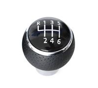 MWERTYZ Gear Stick Shift Cover Car 5 Speed Gear Shift Knob MT Head Stick Handle Shifter Compatible with Lancer EX EVO GTS ASX V3 V5 V6 Auto Parts Accessories(6 Speed with Hole)
