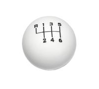 MWERTYZ Gear Stick Shift Cover Universal 6 Speed Ball Shape Car Gear Shift Knob Shifter Lever Head Car Gear Shift Knob Cover Knob for The Gear Lever(6 Speed White)