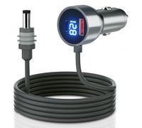 Mwin Starlink Mini Car Adapter - Starlink Mini Accessories 3 in 1 Car Charger Power Supply, Cigarette Lighter Adapter 12V-24V with Digital Display, High Speed USB C/USB A 30W Ports for Trucks (10 FT)