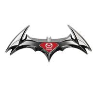 MWJTWO Car Emblem for Mazda CX-5 2012-2017, Badge Decoration UV Resistant Sticker Indoor & Outdoor Use Car Center Grill Logo Decal Sicker Accessories Sun-Proof,Red