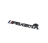 MWJTWO Car Emblem for Peugeot 3008 2023, Badge Decoration UV Resistant Sticker Indoor & Outdoor Use Car Center Grill Logo Decal Sicker Accessories Sun-Proof,Black