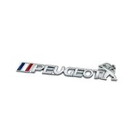 MWJTWO Car Emblem for Peugeot Rifter 4x4 Concept 2018-2023, Badge Decoration UV Resistant Sticker Indoor & Outdoor Use Car Center Grill Logo Decal Sicker Accessories Sun-Proof,Silver