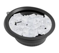 Mwkbbn Folding Basin, Silicone Wash Basin with Built-in Ice Tray, Face Ice Bath Bowl, Portable Space-Efficient, Widely Applicable, 26x23x10cm, for Home, Kitchen, Skin Care