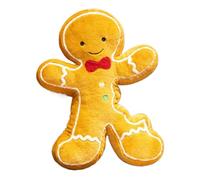 Mwkbbn Gingerbread Plush Pillow, Soft Fabric, 40cm, Holiday Cookie Cushion, Christmas Doll Decor, Festive Design, For Living Room Sofas, Bedroom Chairs, Holiday Parties, Entryway Benches