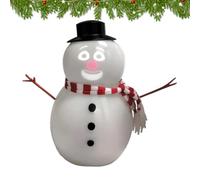 Mwkbbn Interactive Singing Snowman Statue, Winking Resin Christmas Decor | Animated Blinking Feature, Festive Holiday Ornament, Desktop Display For Bedroom Kitchen Office Mantel Entryway Porch