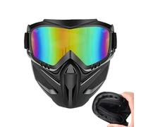 Mwkbbn Motorcycle Face Cover Anti Fog | with Detachable Goggles Windproof Outdoor Shield | 2 in 1adjustable Welding Face Shield | for Men Ski Cycling Riding Work Gardening
