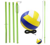 Mwkbbn Volleyball Trainer, Practice Serving Aid, Portable Spiking Tool, Adjustable Tension, Professional-Grade Design, 210cm, For Teens Beginners Adults Women Professionals Kids