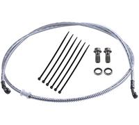 MWMNUN 70" Braided Hydraulic Brake Hose Line Pipeline Compatible with Chinese GY6 Scooter ATV Dirt Bike Go Kart 10mm Banjo Ends 178CM